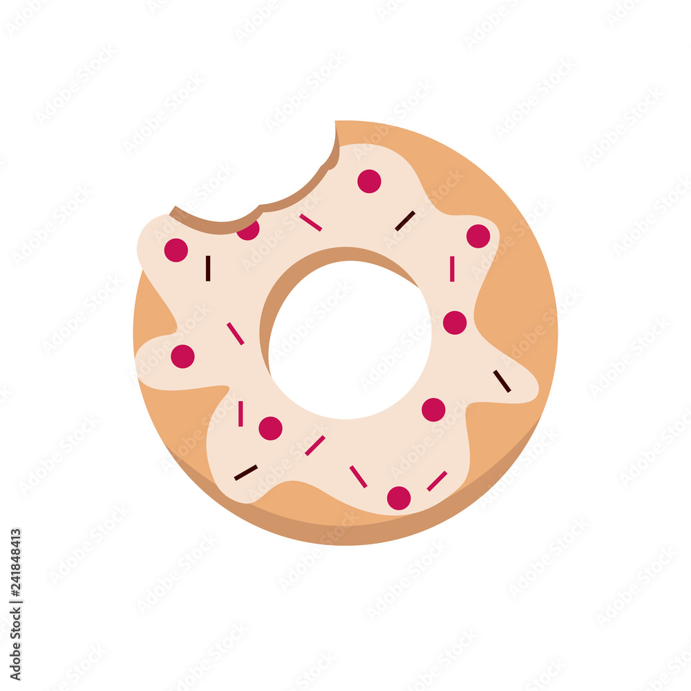 Donut icon on white background for graphic and web design, Modern simple vector sign. Internet concept. Trendy symbol for website design web button or mobile app Donut icon on white background for graphic and web design, Modern simple vector sign. Internet concept. Trendy symbol for website design web button or mobile app