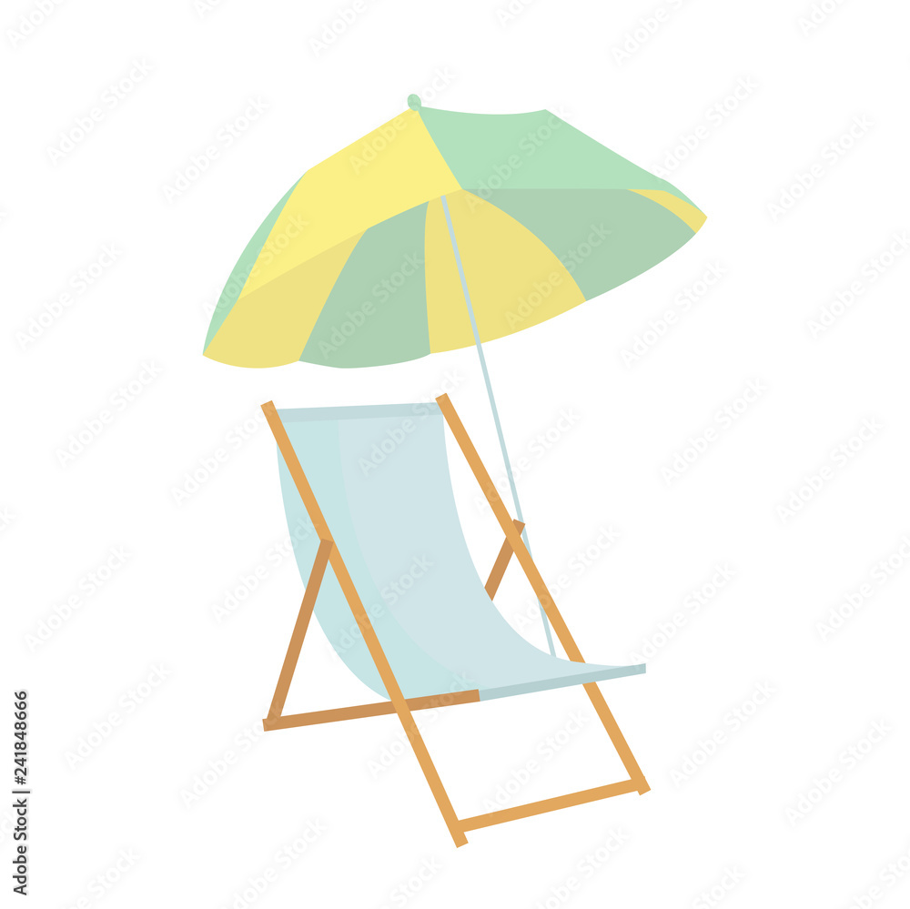 Beach chair umbrella icon on white background for graphic and web design, Modern simple vector sign. Internet concept. Trendy symbol for website design web button or mobile app Beach chair umbrella icon on white background for graphic and web design, Modern simple vector sign. Internet concept. Trendy symbol for website design web button or mobile app