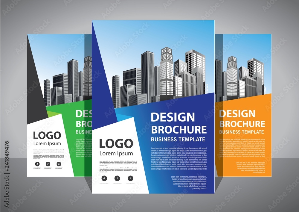 Business abstract vector template. Brochure design, cover modern layout, annual report, poster, flyer in A4 with colorful triangles, geometric shapes for tech, science, market with light background Business abstract vector template. Brochure design, cover modern layout, annual report, poster, flyer in A4 with colorful triangles, geometric shapes for tech, science, market with light background
