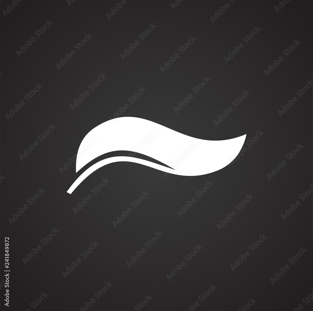 Leaf icon on black background for graphic and web design, Modern simple vector sign. Internet concept. Trendy symbol for website design web button or mobile app Leaf icon on black background for graphic and web design, Modern simple vector sign. Internet concept. Trendy symbol for website design web button or mobile app