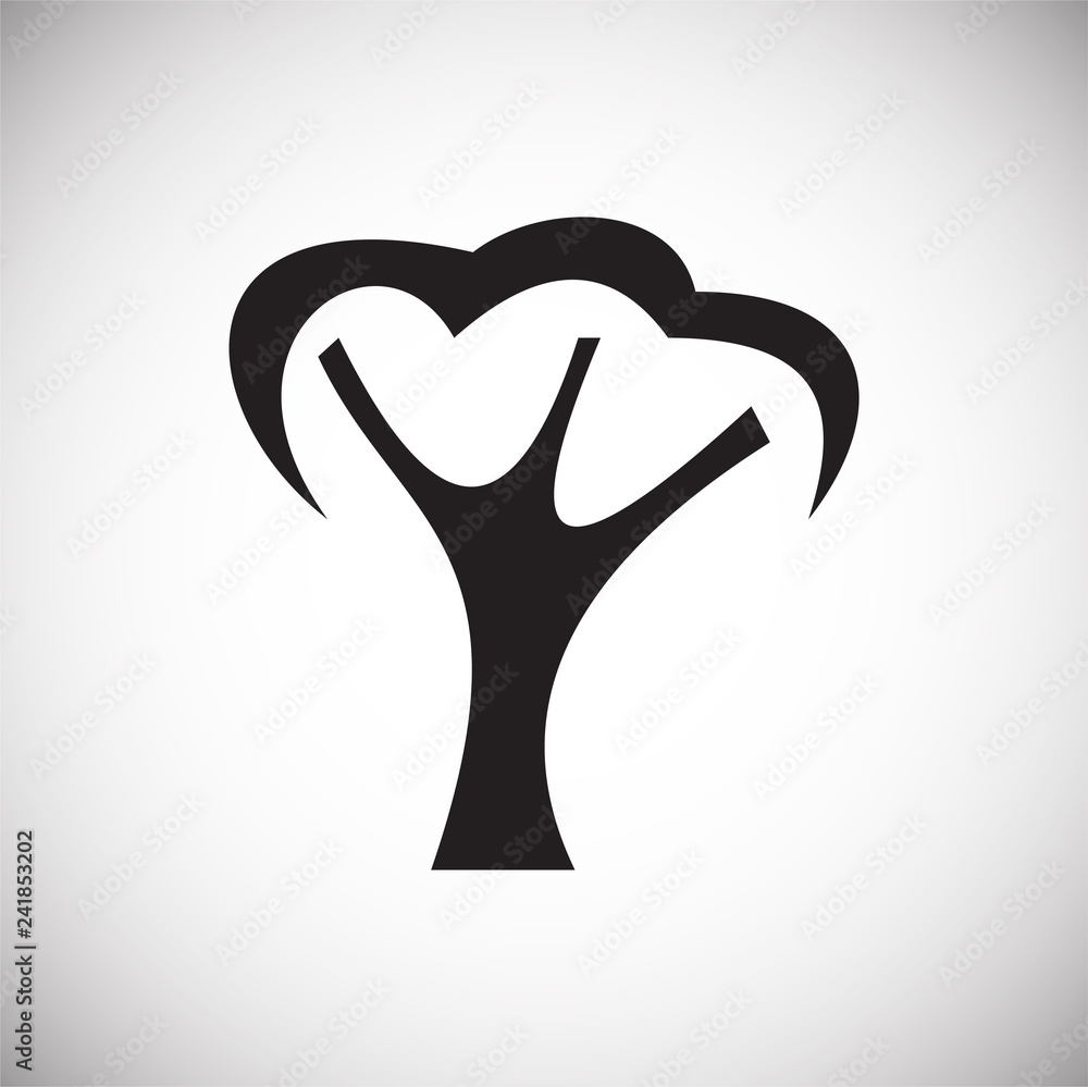 Tree icon on white background for graphic and web design, Modern simple vector sign. Internet concept. Trendy symbol for website design web button or mobile app Tree icon on white background for graphic and web design, Modern simple vector sign. Internet concept. Trendy symbol for website design web button or mobile app