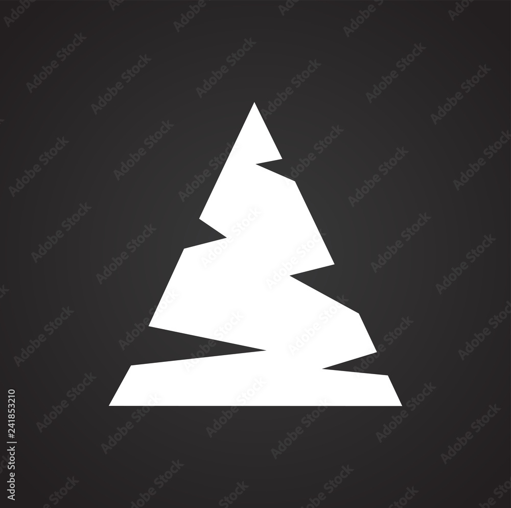 Tree icon on black background for graphic and web design, Modern simple vector sign. Internet concept. Trendy symbol for website design web button or mobile app Tree icon on black background for graphic and web design, Modern simple vector sign. Internet concept. Trendy symbol for website design web button or mobile app