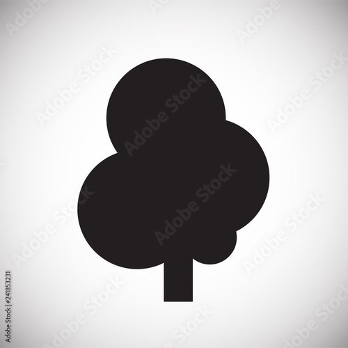 Tree icon on white background for graphic and web design, Modern simple vector sign. Internet concept. Trendy symbol for website design web button or mobile app