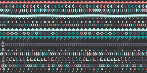 Seamless vector surface pattern hand drawn geometric fasion design.