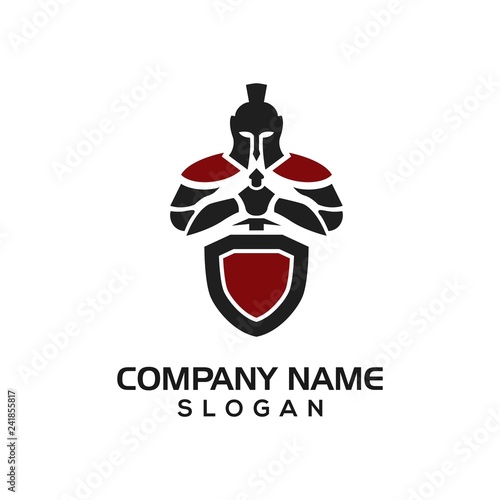 Knight for security logo template.