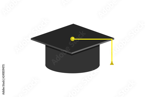 Gorro de graduación universitaria.