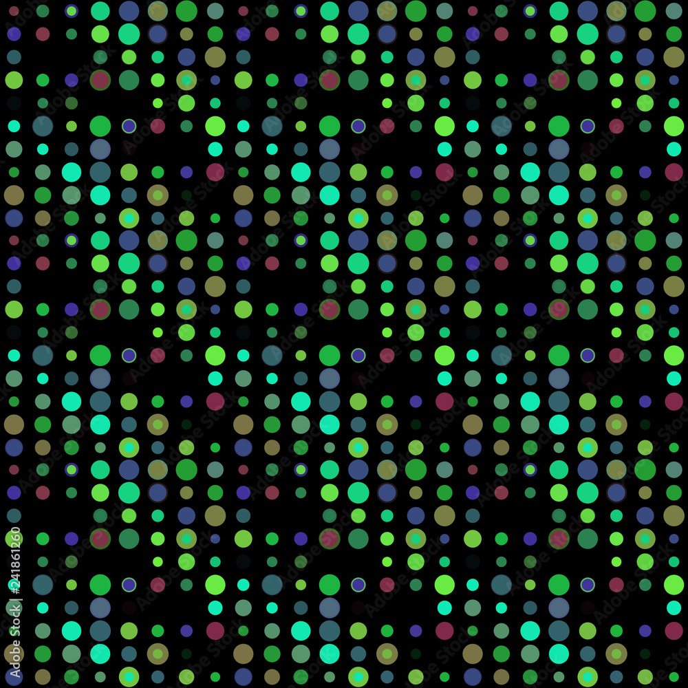 Obraz premium Seamless abstract pattern background with a variety of colored circles.