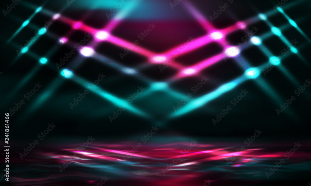 Neon lights background Neon lights background