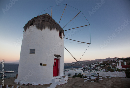 bonis windmill  Mykonos  Greece photo