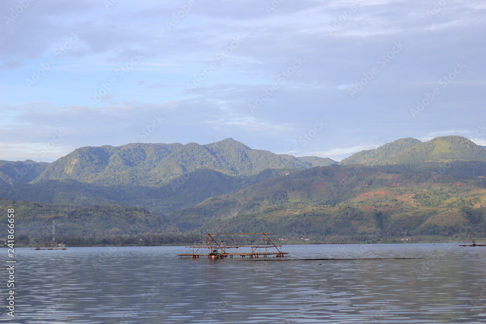  the hills of Lake Singkarak