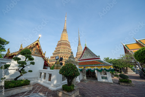 Towers at Wat Po Temple in Bangkok, Thailand © hit1912