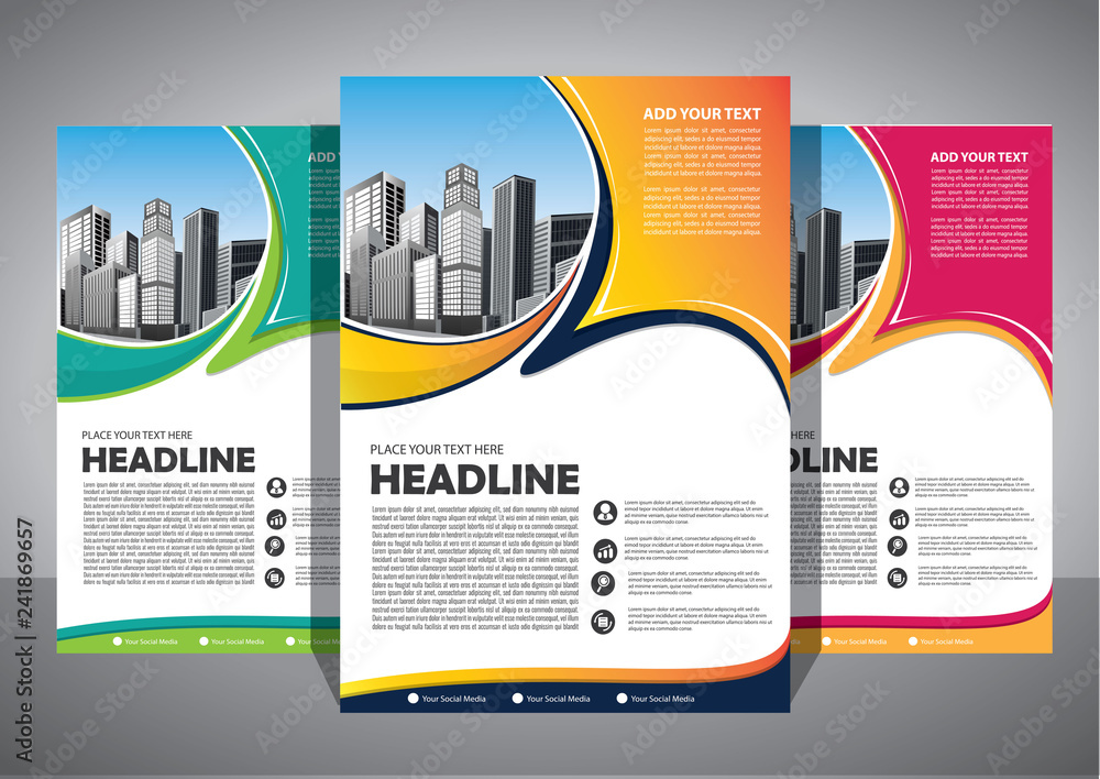 Business abstract vector template. Brochure design, cover modern layout, annual report, poster, flyer in A4 with colorful triangles, geometric shapes for tech, science, market with light background Business abstract vector template. Brochure design, cover modern layout, annual report, poster, flyer in A4 with colorful triangles, geometric shapes for tech, science, market with light background