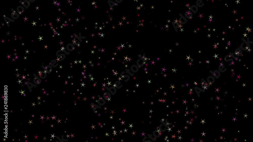 Background of multi-colored stars. Abstract background pattern.