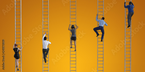 Canvastavla Climbing the Corporate Ladder 3D Model Render