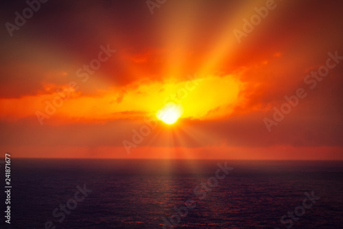 sunset over the sea © Tim Bates