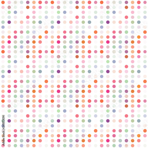 Seamless abstract pattern background with a variety of colored circles.