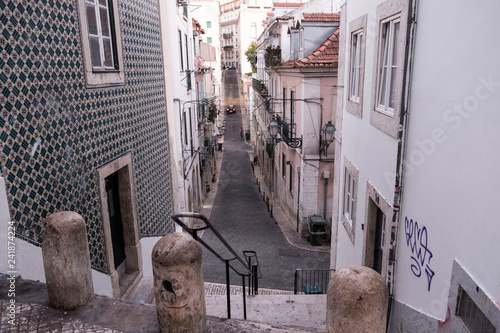 Canvas Print Straße in Lissabon