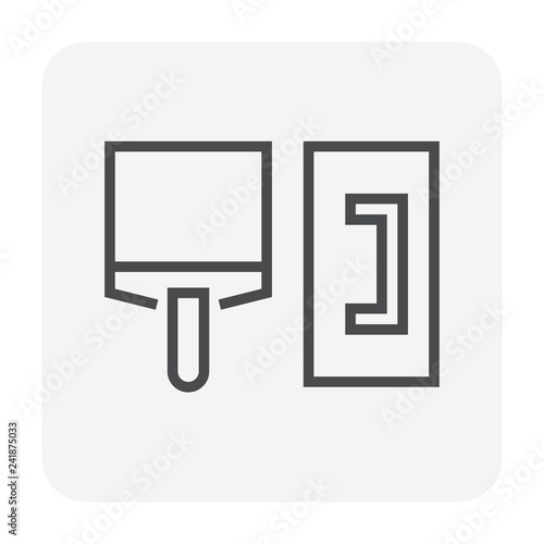plastering tool icon