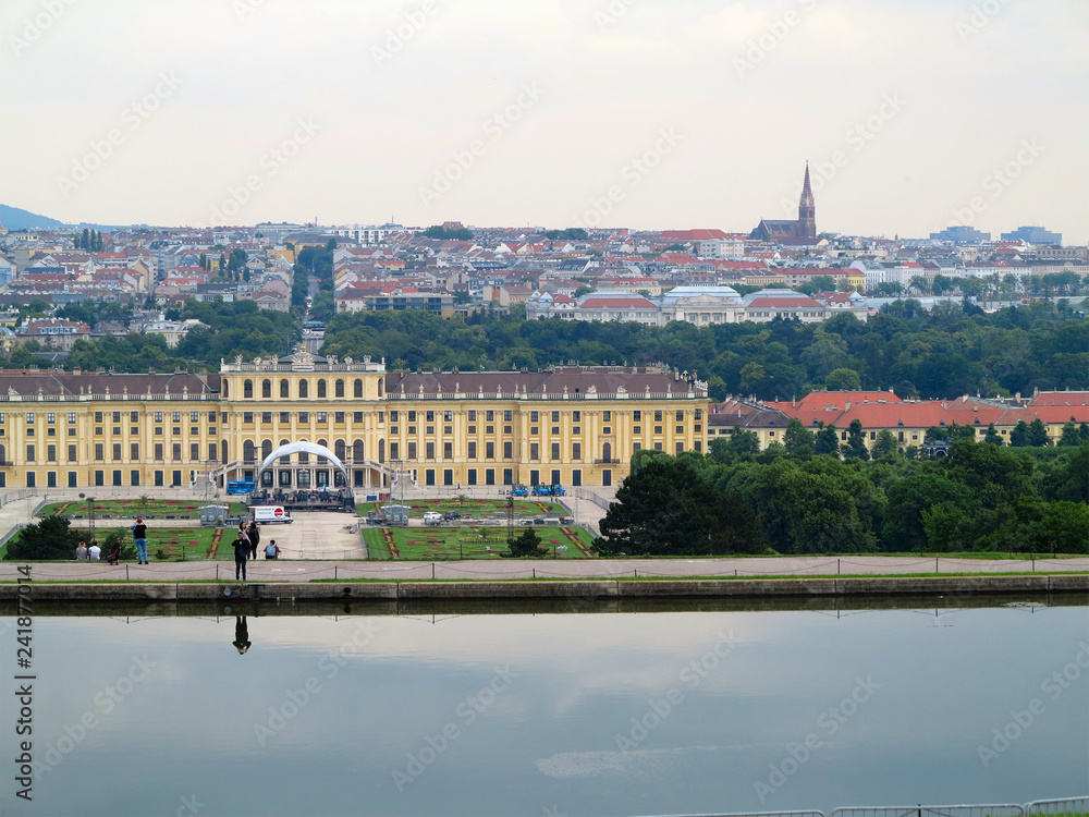 24.05.2018, Wien, Austria: Shonbrunn Palace and the garden park architecture