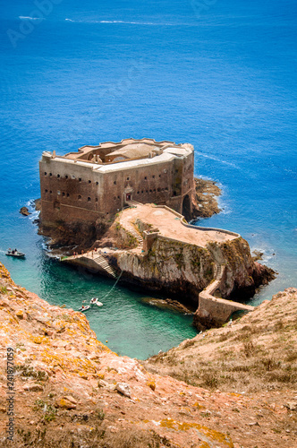 Beautiful São João Baptista Fort in Berlengas, Portugal