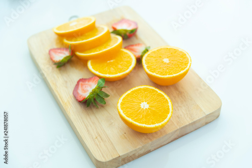 Healthy fruits, many orange...