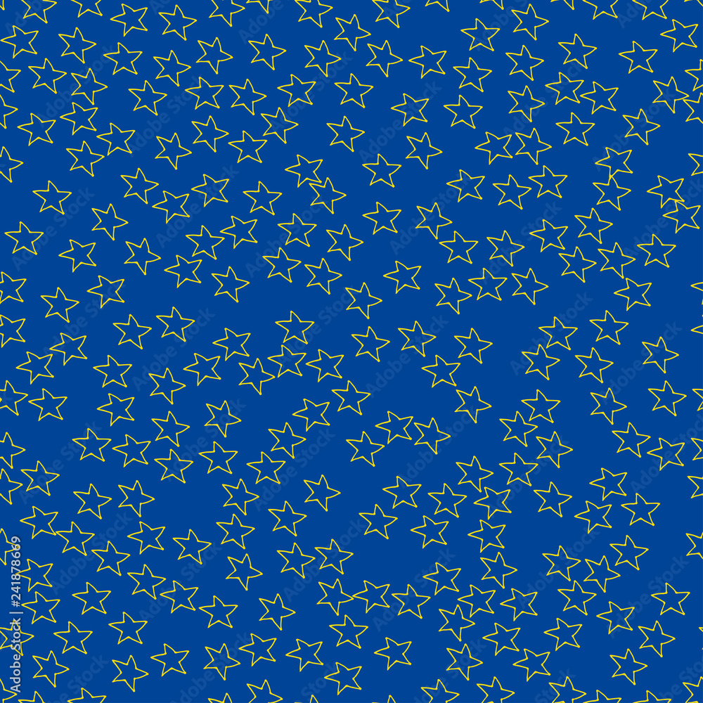 Little outline stars pattern Little outline stars pattern