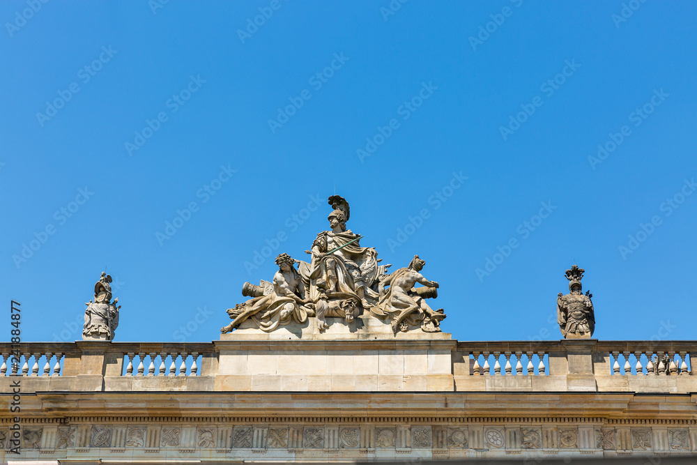 Obraz premium Old Arsenal exterior statues in Berlin, Germany.