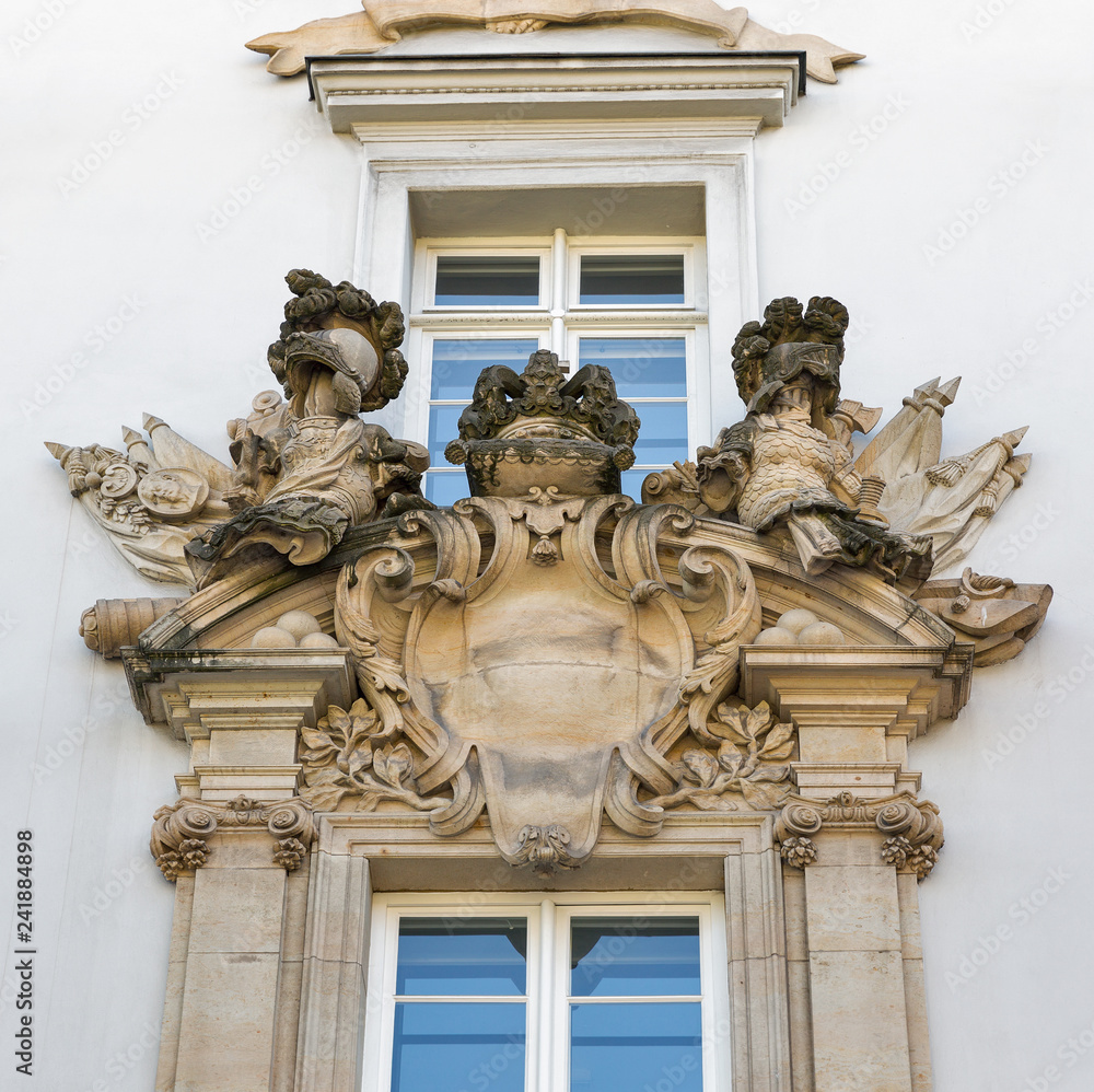 Ancient Coat of Arms closeup in Berlin, Germany.