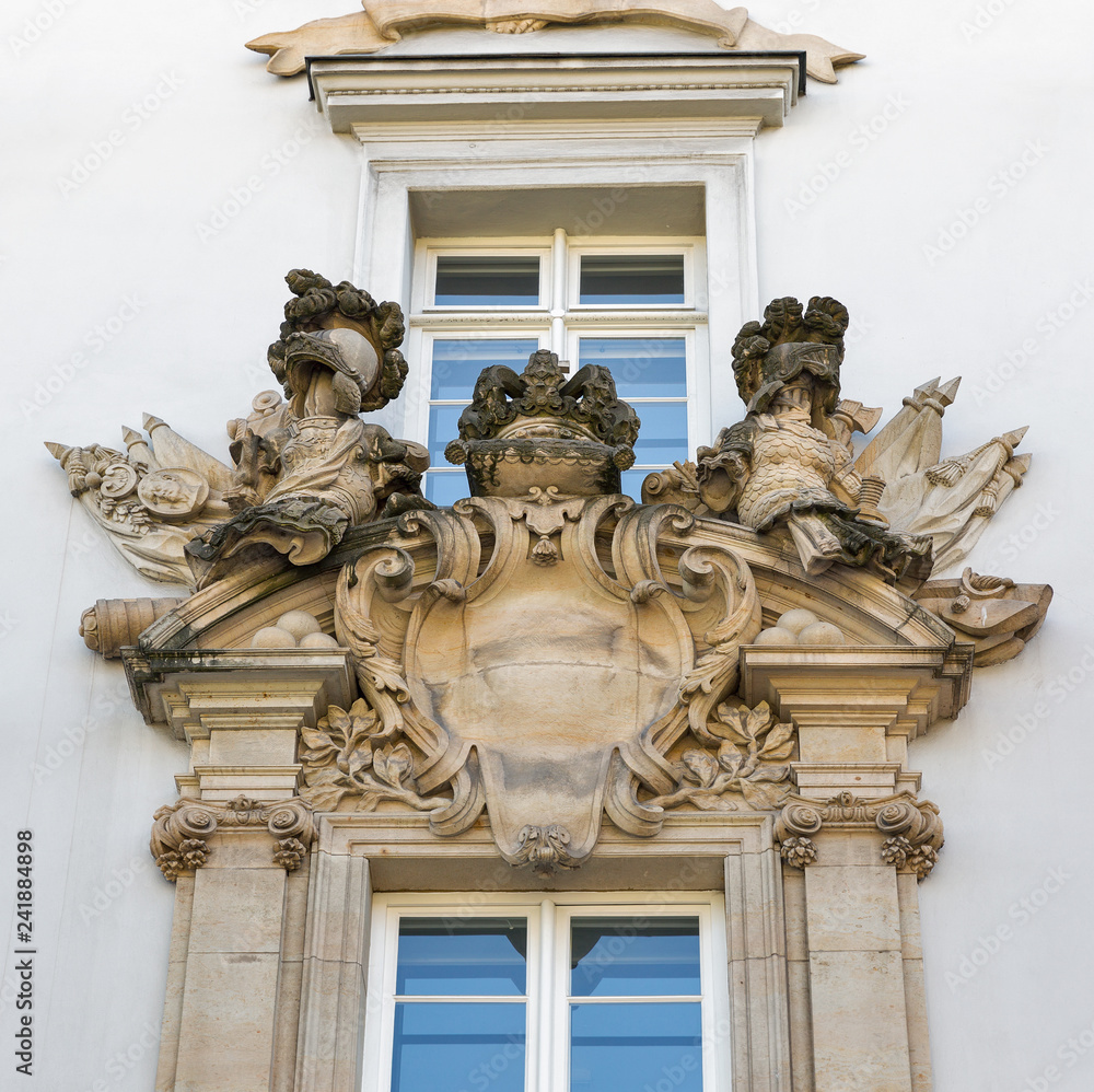 Obraz premium Ancient Coat of Arms closeup in Berlin, Germany.