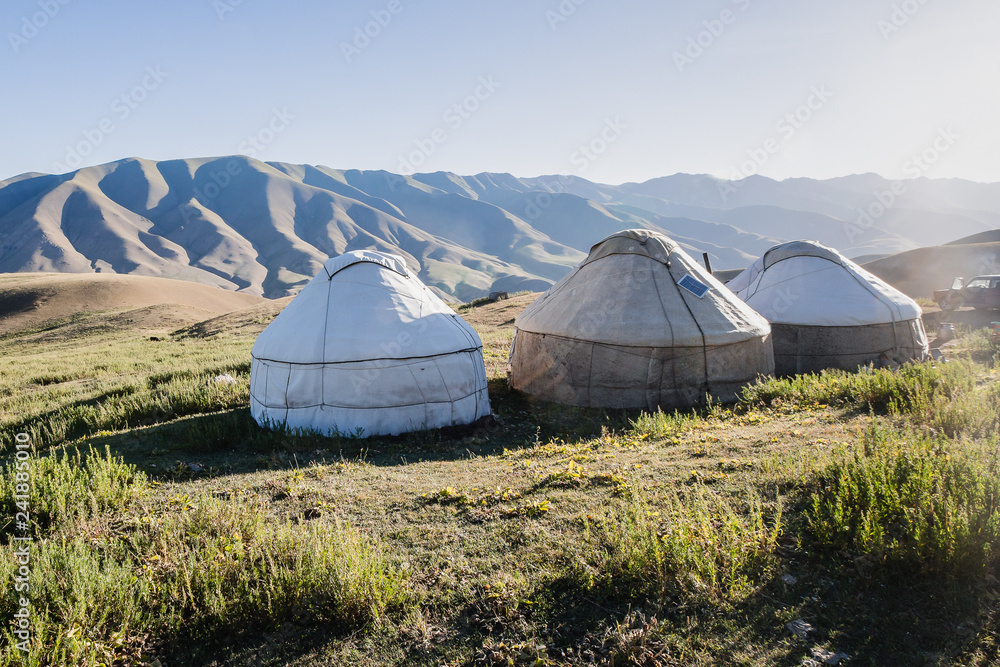 Yurts in Kochkor Kyrgyzsta Yurts in Kochkor Kyrgyzsta