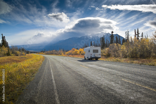 Alaska Highway near Destruction Bay, Yukon, Canada