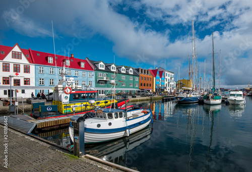Fényképezés Vestaravag harbor in Torshavn