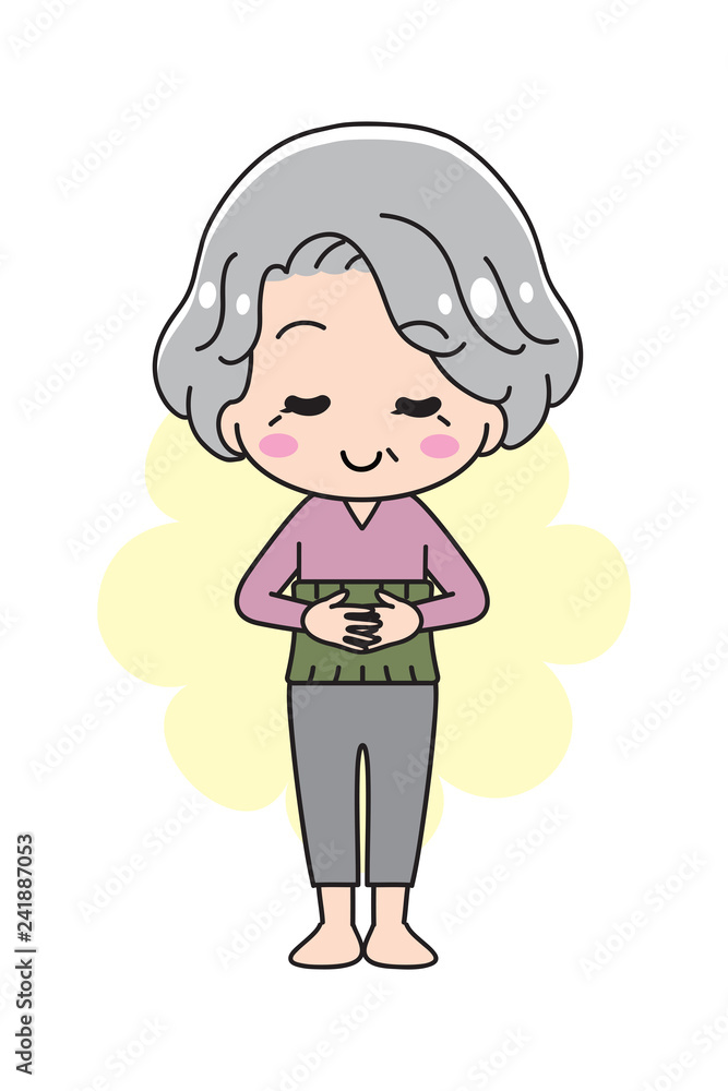 A grandmother with a Belly band
