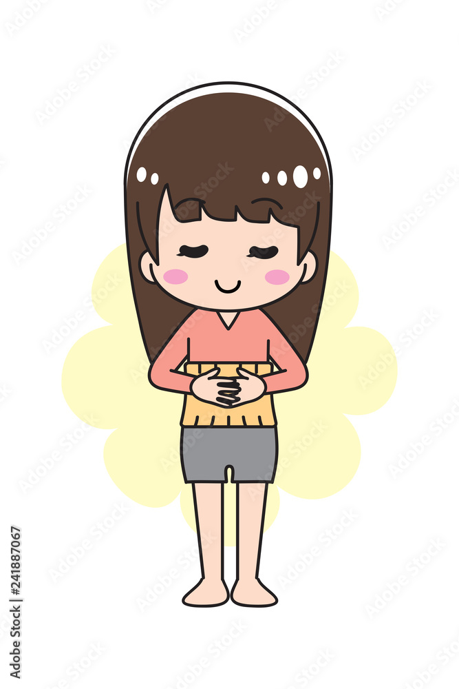 A young woman with a Belly band A young woman with a Belly band