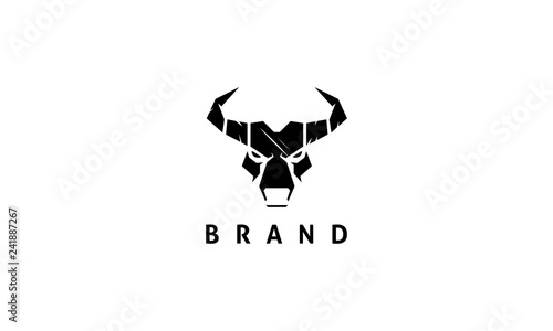 Abstract image of the head of a bull.