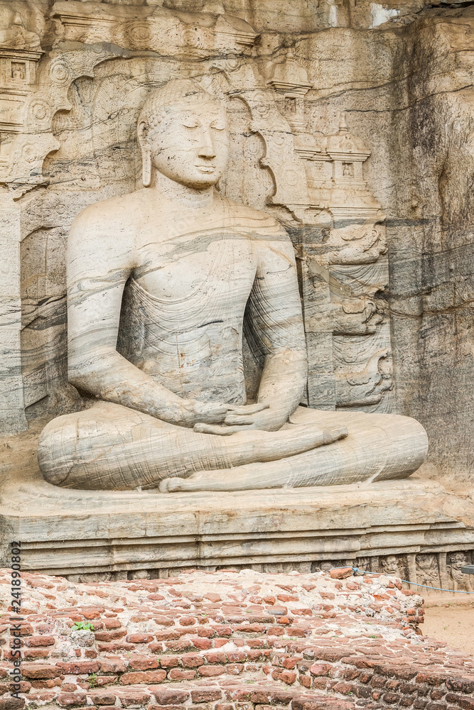 Sri Lanka, Polonnaruwa, The Palace Complex of King Parakramabahu. Gal Viharaya
