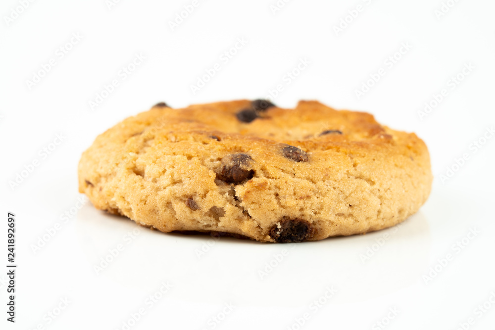 Chocolate chips cookies isolated on white background
Chocolate chips cookies isolated on white background