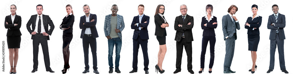 group of successful business people isolated on white group of successful business people isolated on white