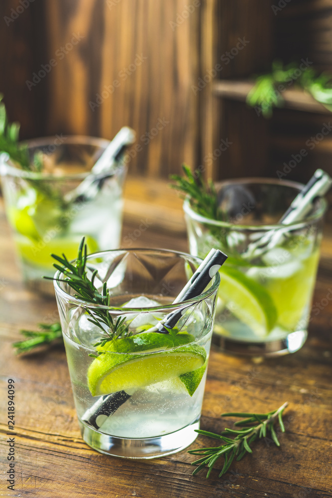 Mojito cocktail in a bur on a rustic table Mojito cocktail in a bur on a rustic table