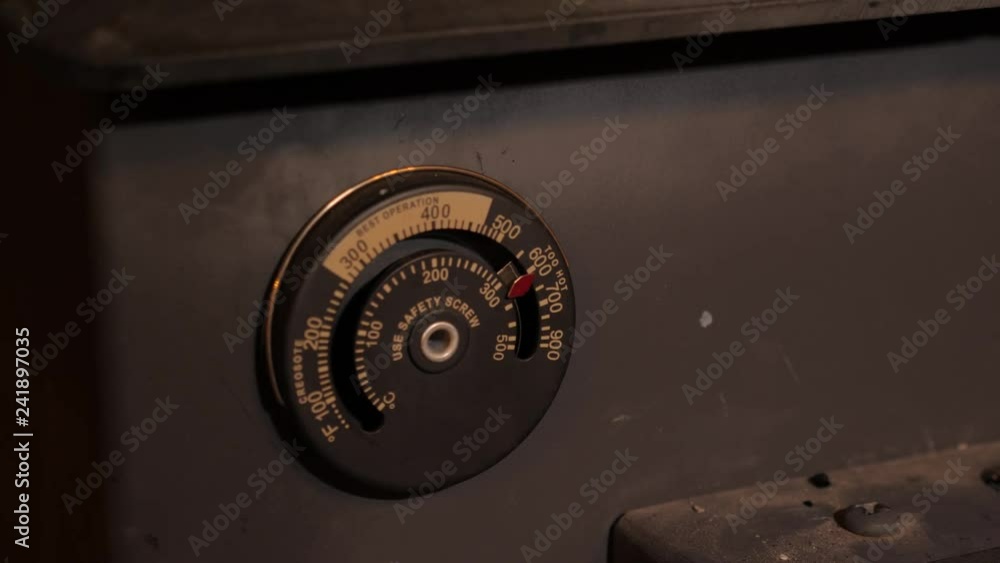 Fireplace thermometer at TOO HOT. Fireplace thermometer at TOO HOT.