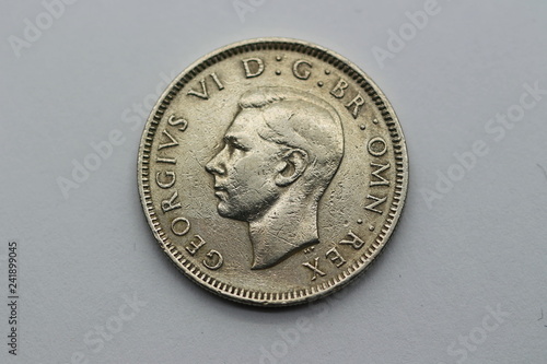 Rückseite der 1 Shilling Münze aus England