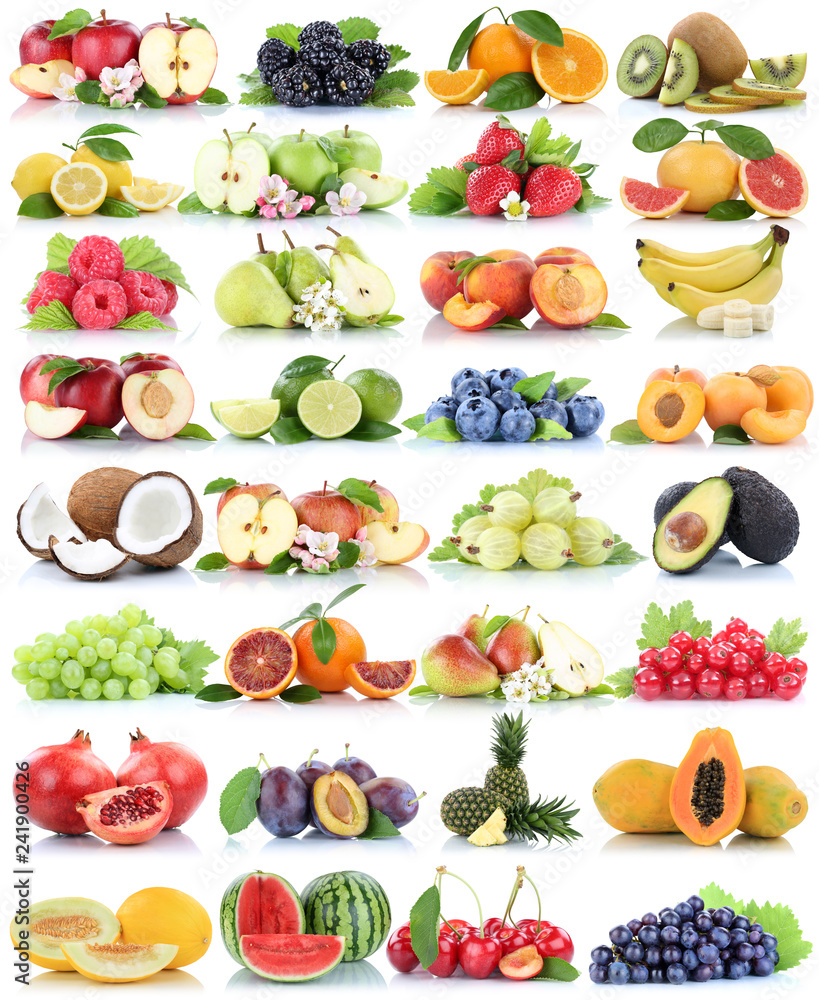 Früchte Frucht Obst Collage Apfel Orange Banane Orangen Erdbeere Äpfel Birne Trauben Melone biologisch Freisteller freigestellt isoliert Früchte Frucht Obst Collage Apfel Orange Banane Orangen Erdbeere Äpfel Birne Trauben Melone biologisch Freisteller freigestellt isoliert