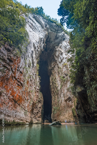 The majestic Arc of Time and La Venta Canyon at the Ocote Jungle in Chiapas, Mexico
