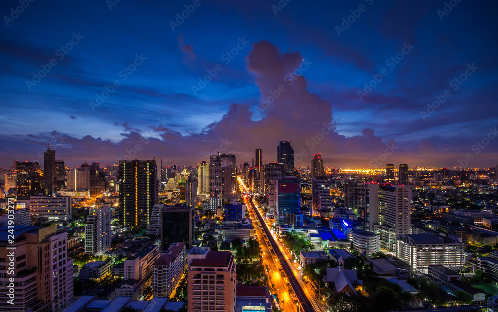 Fototapeta premium bangkok city bussiness
