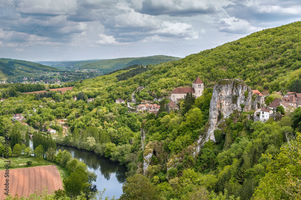 Valley of Lot river, France