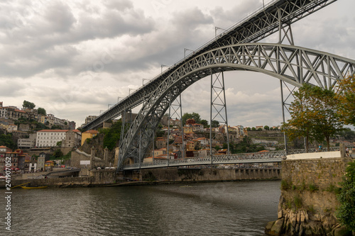 View of Porto in Portugal. Dom Luis bridge. © Mikoaj