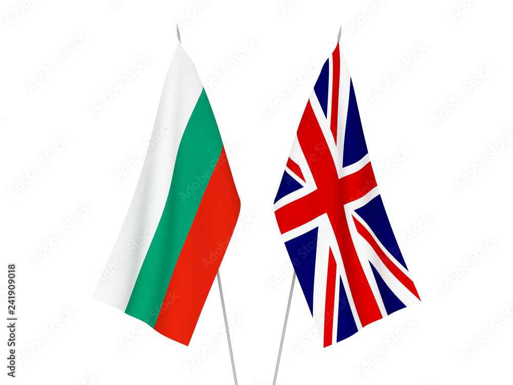 Great Britain and Bulgaria flags