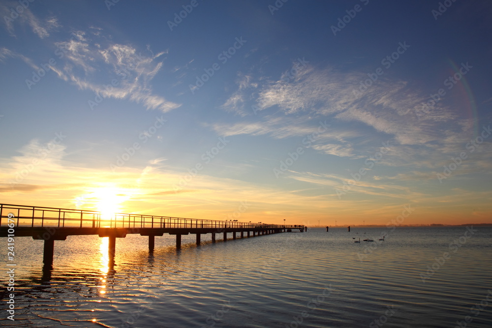 Seebrücke am Morgen