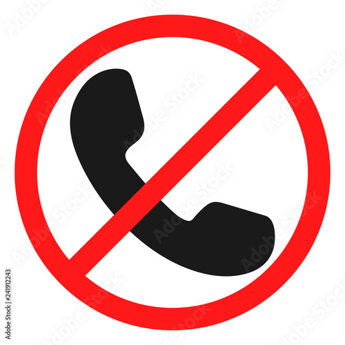 no phone handset icon