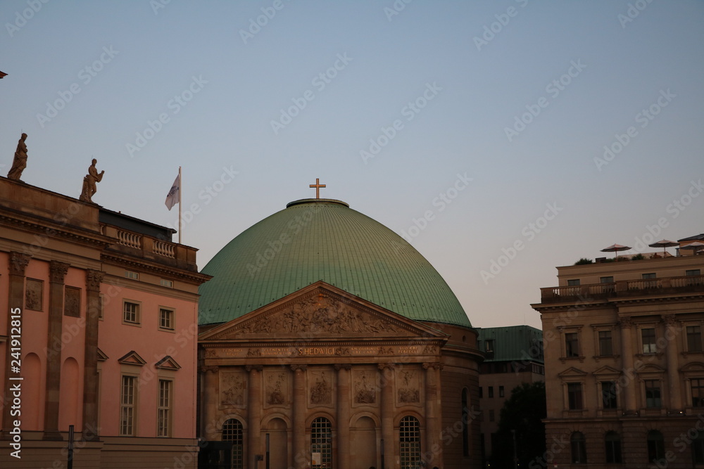 St. Hedwig's Cathedral at Bebelplatz in Berlin, Germany